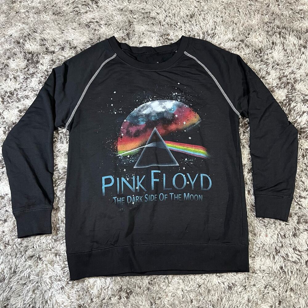 Pink Floyd Dark Side of the Moon Jumper Tee Sweatshirt Women Sz M‎